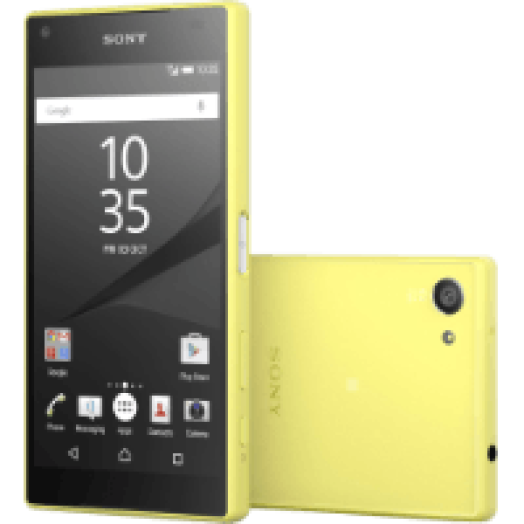 Xperia Z5 Compact (E5823) sárga kártyafüggetlen okostelefon
