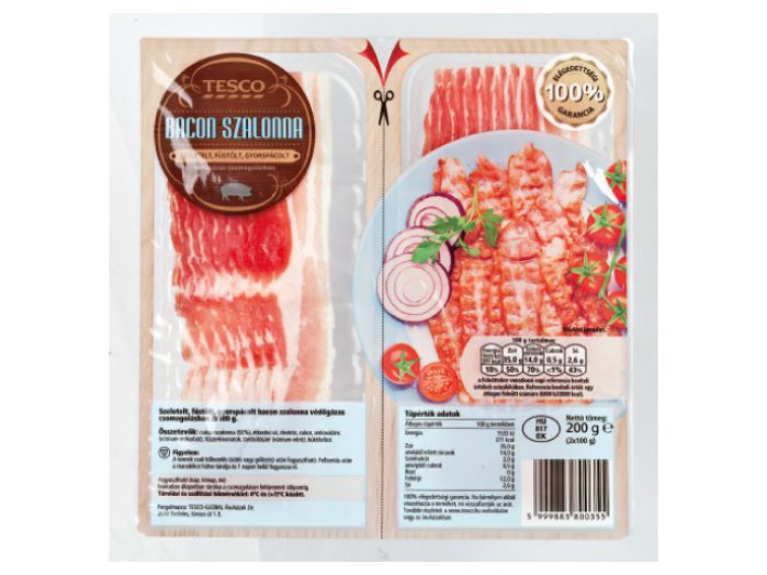 TESCO szeletelt bacon