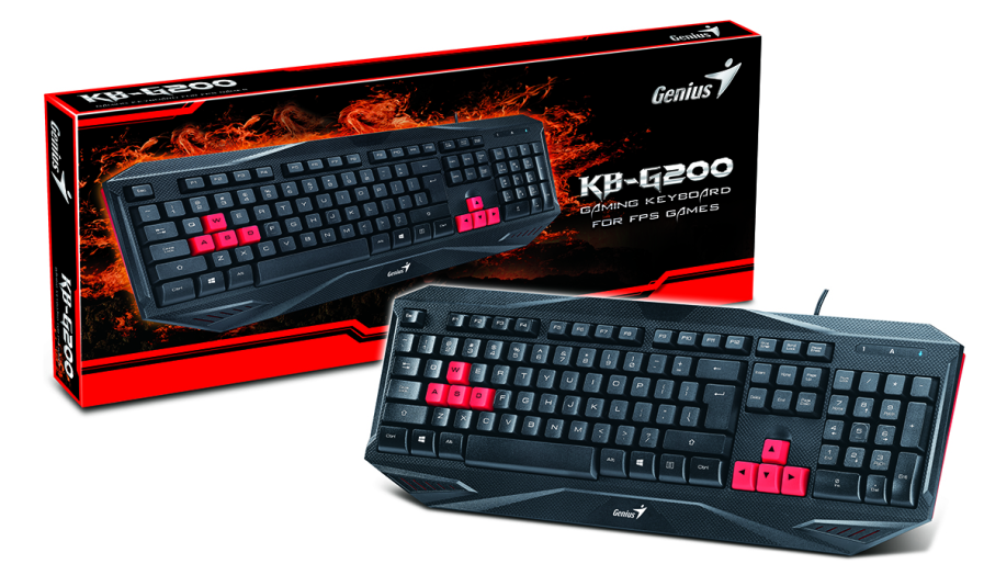 Genius KB-G 200 USB gamer billentyűzet, fekete