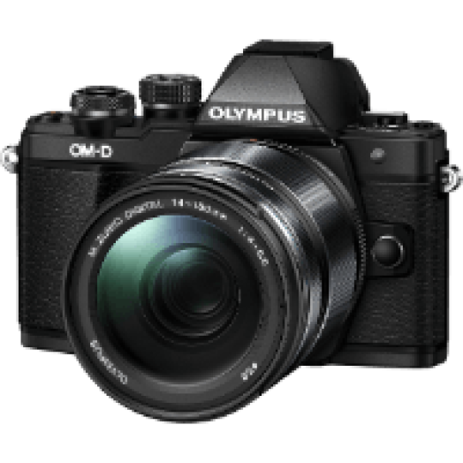 E-M10 Mark II fekete + EZ-M1415 fekete Kit