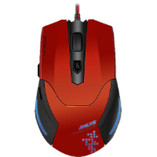 Aklys fekete/piros gaming egér (SL-680001-BKRD)
