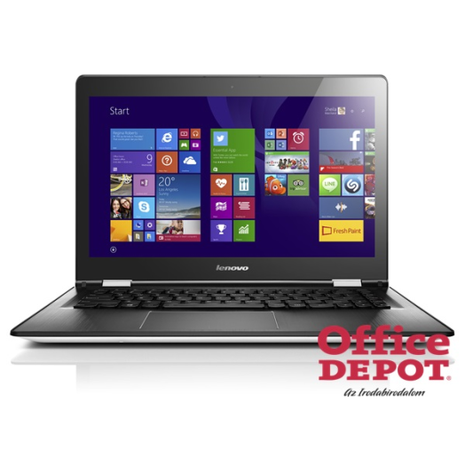 LENOVO Yoga500 80N400T1HV 14"FHD IPS Touch/Intel Core i3-5020U/4GB/500+8GB SSHD/fehér/Win10 notebook