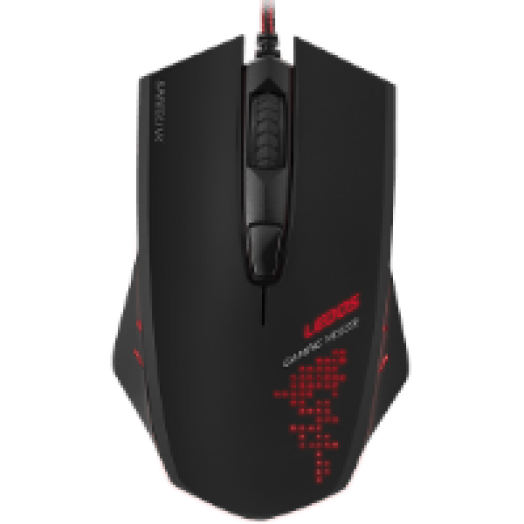Ledos fekete gaming egér (SL-6393-BK)