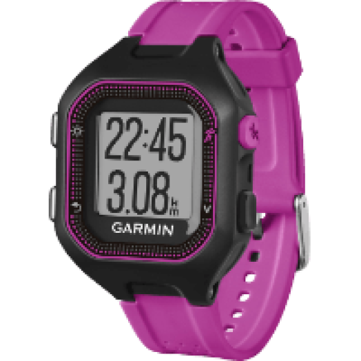 Forerunner 25 fekete/bíbor okosóra (kicsi)