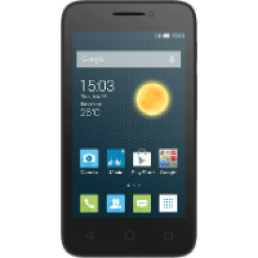Pixi 3 fekete mobiltelefon + Telenor Praktikum Ász Expressz