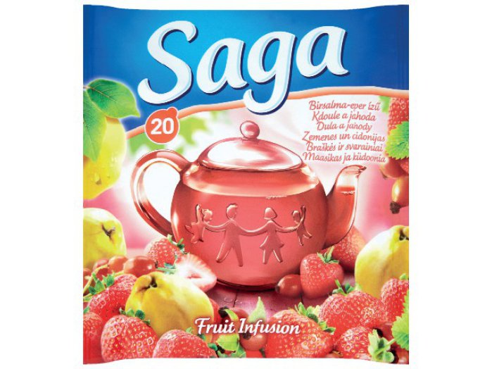 Saga gyümölcs-, zöld vagy herbatea