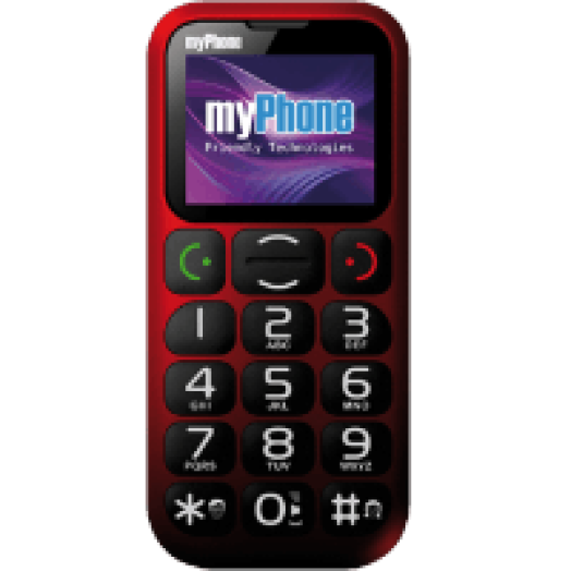 1045 Simply piros kártyafüggetlen mobiltelefon