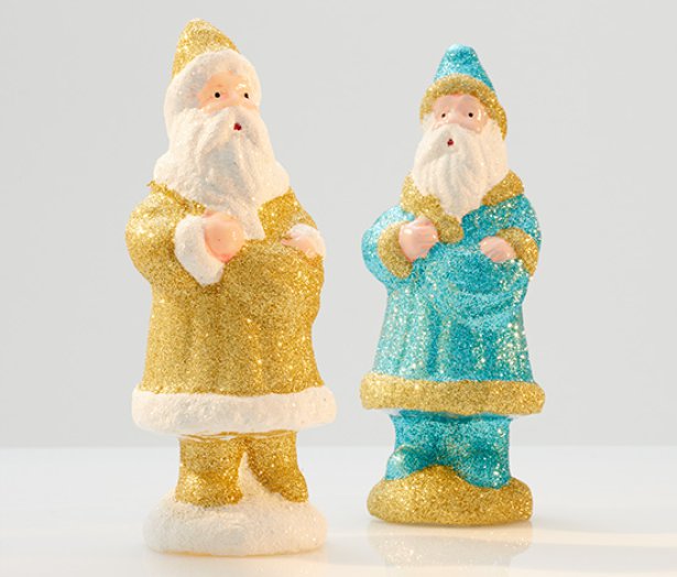2 télapó figura szettben, kicsi