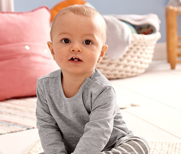 2 hosszú ujjú bébi póló biopamutból szettben