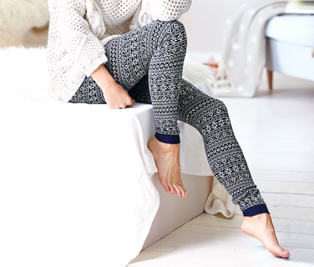 Női kötött leggings, allover minta