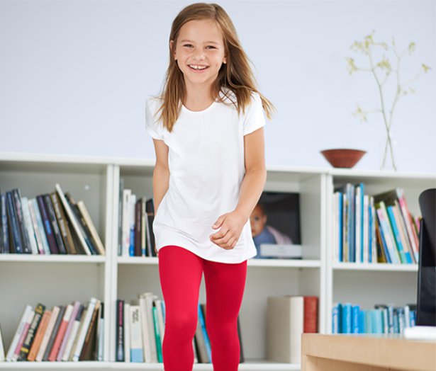 2 leggings biopamuttal szettben, piros-pink