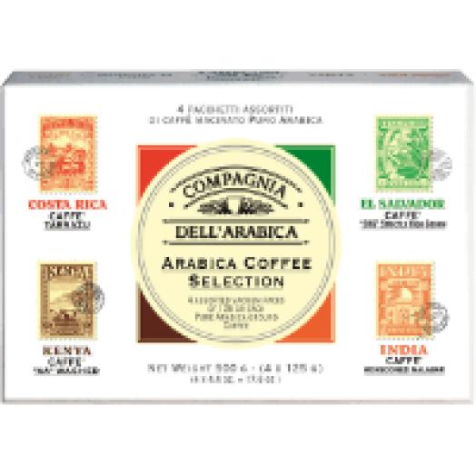 SEL001 ARABICA őrölt kávéválogatás, 4 x 125 g