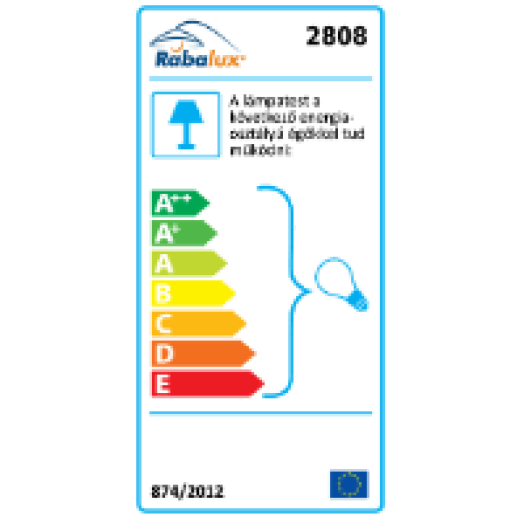 2808 Stripe, mennyezeti lámpa, E27 2x MAX 60W, króm/ fehér