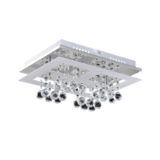 2857 Lola, mennyezeti lámpa, LED 16W, króm