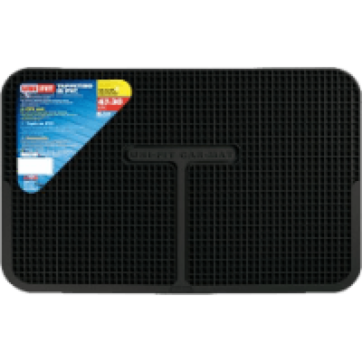 Gumitálca UNIFIT, fekete, 47x30 cm, PVC