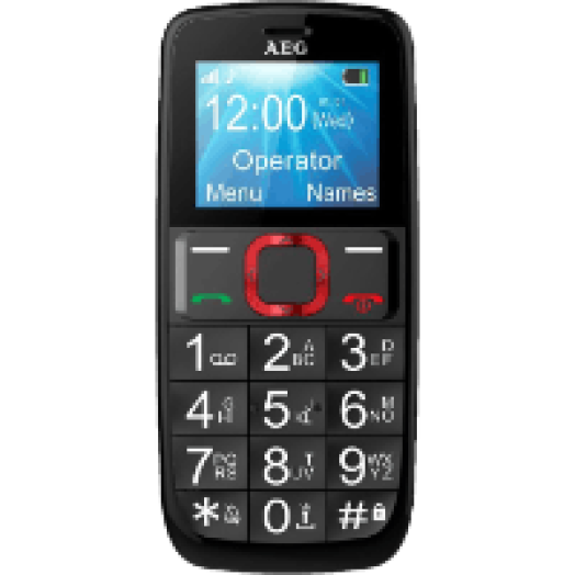 M 311 Ergonómikus fekete kártyafüggetlen mobiltelefon