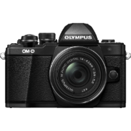 E-M10 Mark II fekete + EZ-M1442 II R fekete Kit