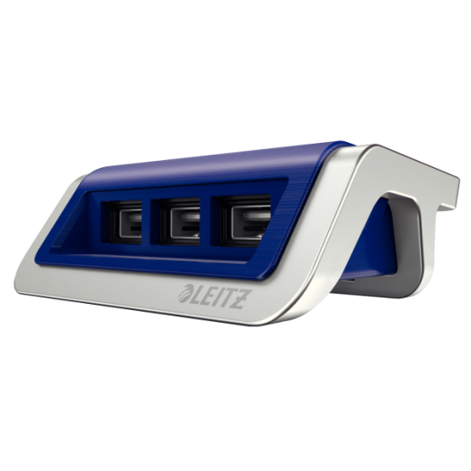 Leitz Style USB töltő 3-portos, titánkék