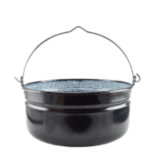 71085 Zománcozott halfőző bogrács, 14 l