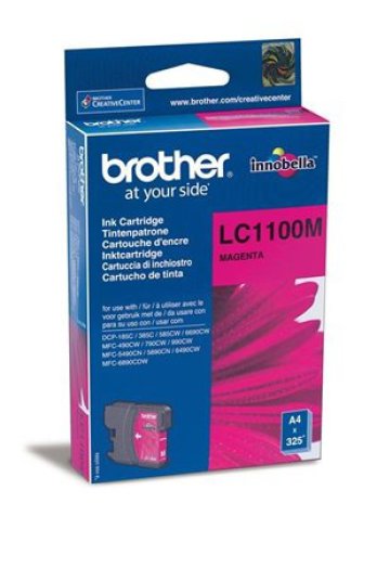 LC1100M Tintapatron DCP 185C, 6690CW nyomtatókhoz, BROTHER vörös, 325 oldal