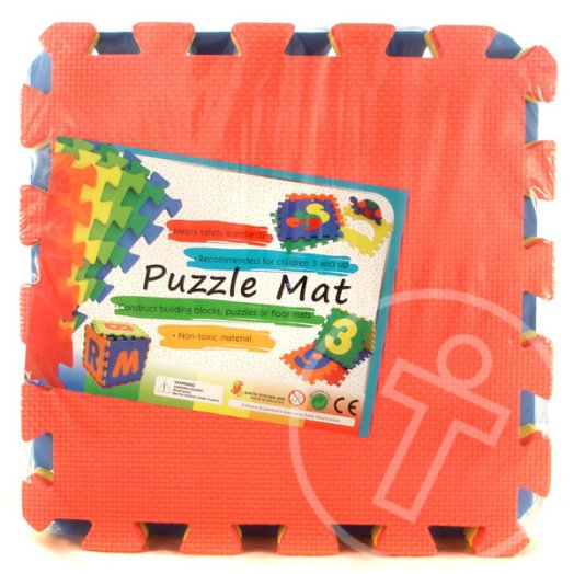 Színes habszivacs 10 db-os puzzle