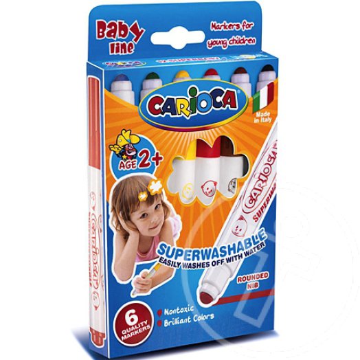 Lemosható Baby filctollszett 6db - Carioca