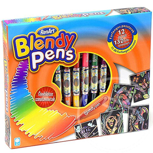 Blendy Pens Furfangos poszterek 12db-os filctoll szett