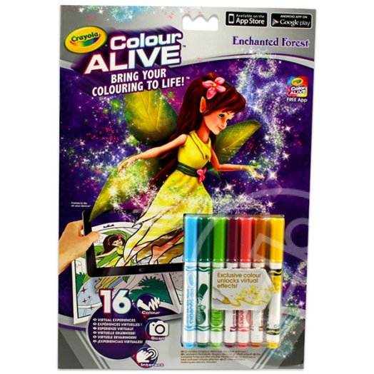 Crayola: Colour Alive kifestő - elvarázsolt kert