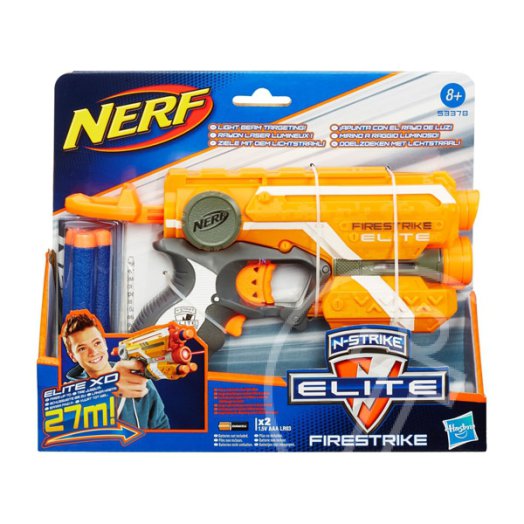 NERF N-Strike Elite: Firestrike szivacslövő pisztoly - narancssárga