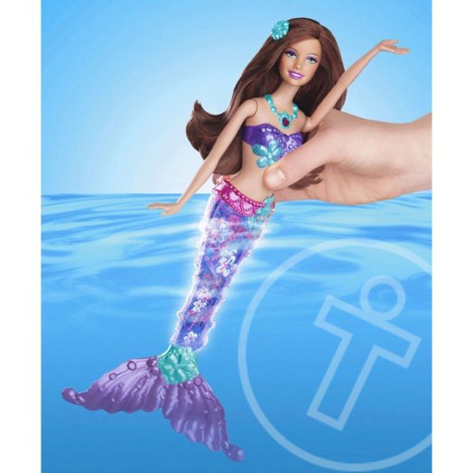 Barbie: Csillogó-villogó sellő - Barna