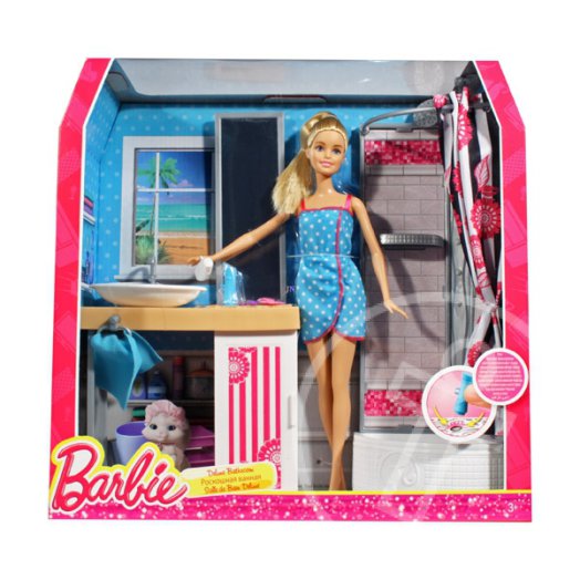 Barbie: Szoba babával - fürdőszoba