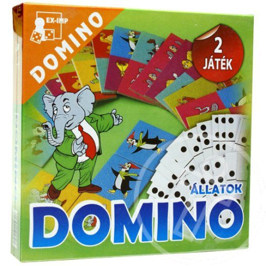 DOMINO - ÁLLATOK - 2 JÁTÉK