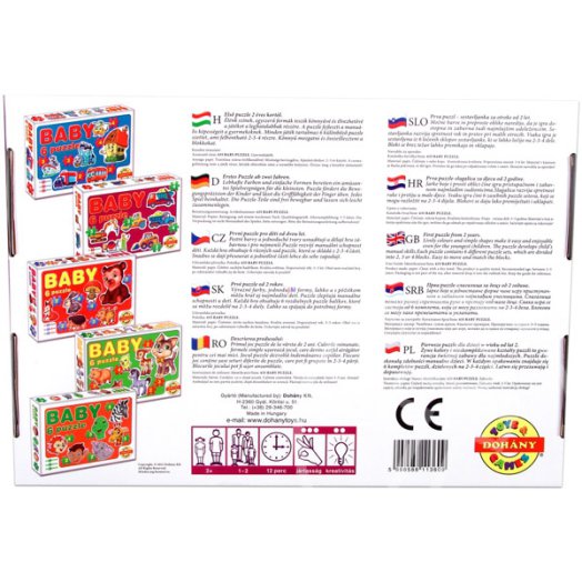Háziállatok bébi puzzle 2