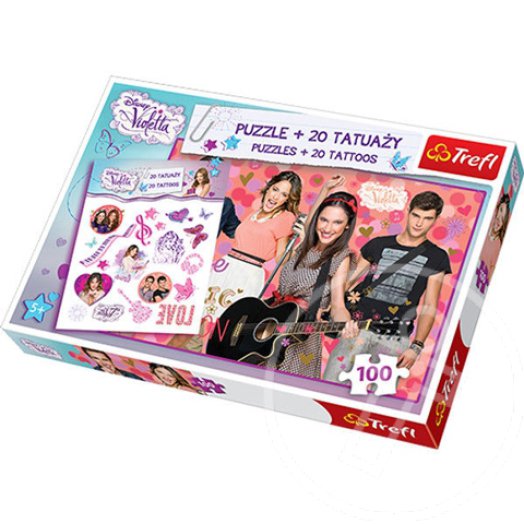 Violetta 160db-os puzzle 20db-os tetoválás szettel - Trefl