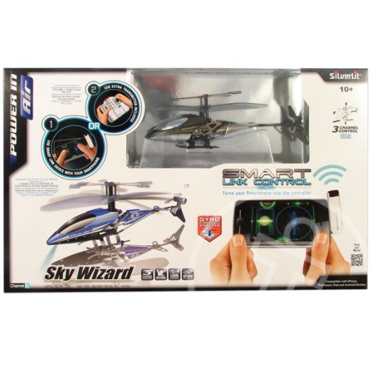 Sky Wizard Smart Link helikopter távirányítóval - szürke