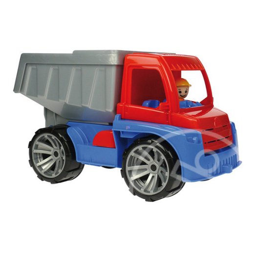 Dömper sofőrrel - 27 cm, piros