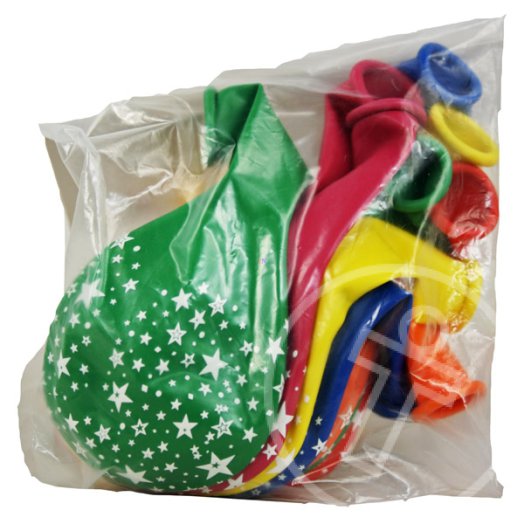 Csillag mintás 30 cm-es lufi - 10 db