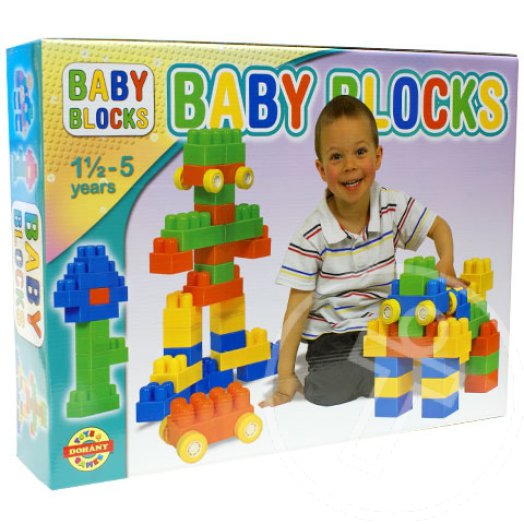 Baby Blocks 24db-os építőkocka szett - D-Toys