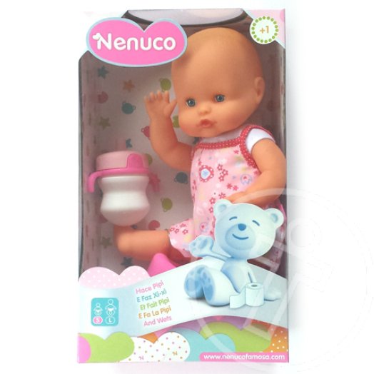 Nenuco: "Gondoskodj rólam" pisilő baba cumival és bilivel 35cm