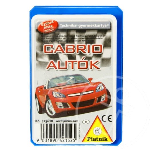 Cabriolet autók kártyajáték - Piatnik