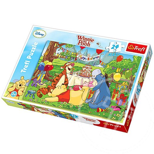 Micimackó szülinapi bulija 24db-os Maxi puzzle - Trefl