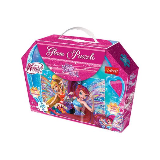Winx: Tündérek 100 darabos csillogó puzzle