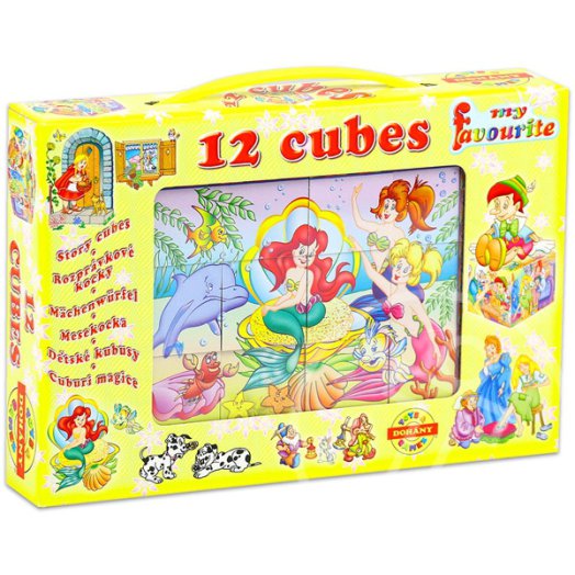 Mesekocka mix 12 darabos - Kedvenc meséink