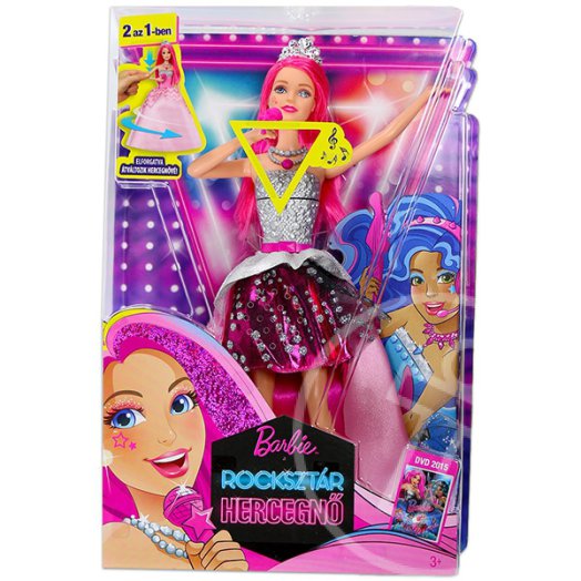 Barbie a Rocksztár hercegnő: éneklő Courtney hercegnő baba