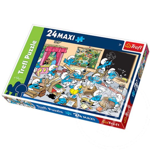 Hupikék Törpikék az iskolában 24 db-os Maxi puzzle