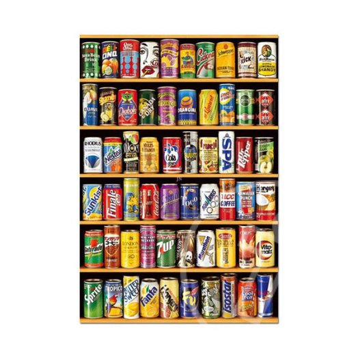 Üdítős dobozok 1500 db-os puzzle