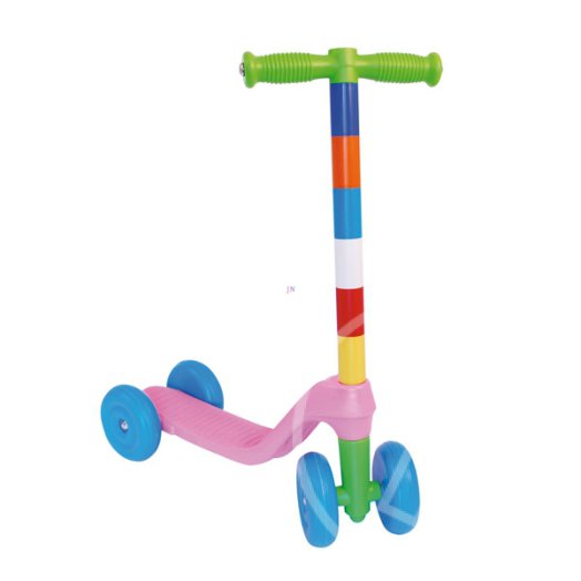 Színes négykerekű roller - rózsaszín