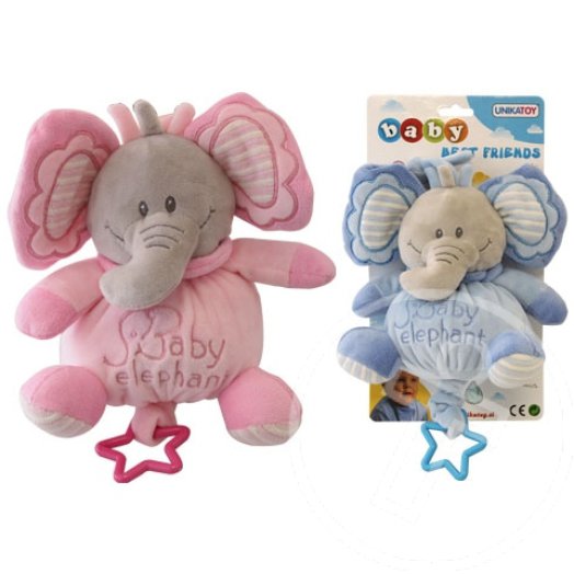 Baby plüss elefánt csörgő 2 változatban