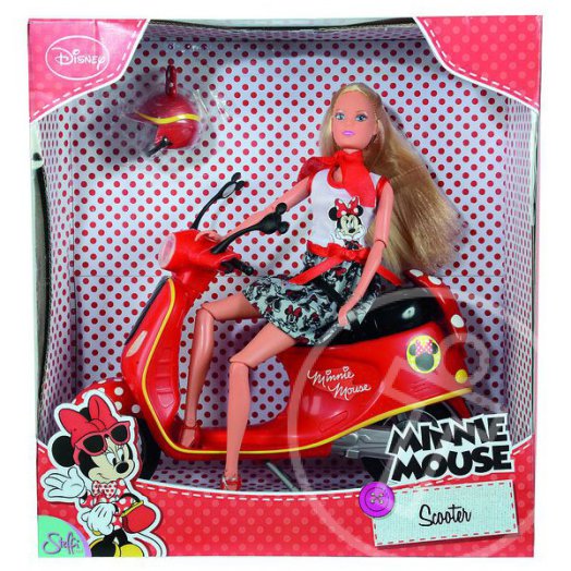 Steffi Love baba Minnie egér mintás robogóval