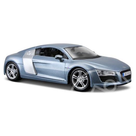 Audi R8 autómodell - 1:24, ezüst